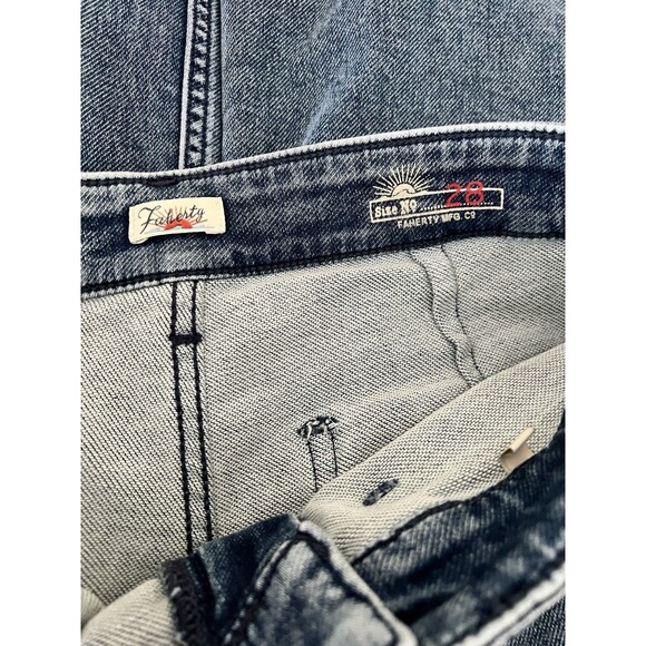 Faherty Stretch Terry Patch Pocket Jeans Size 28 EUC - Picture 5 of 8